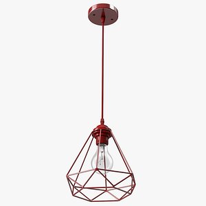 Modern Chandelier Red