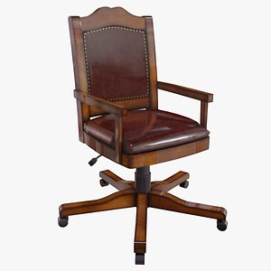 3D model realistic vintage chair