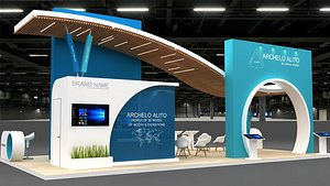3D exhibition stall model