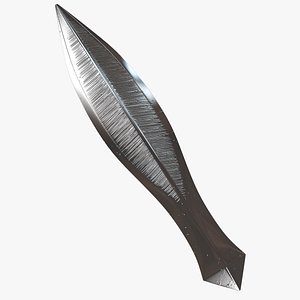 3d knife blade dagger model