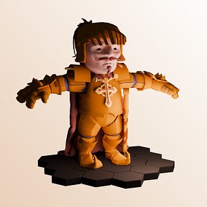 3D Knight Cartoon model