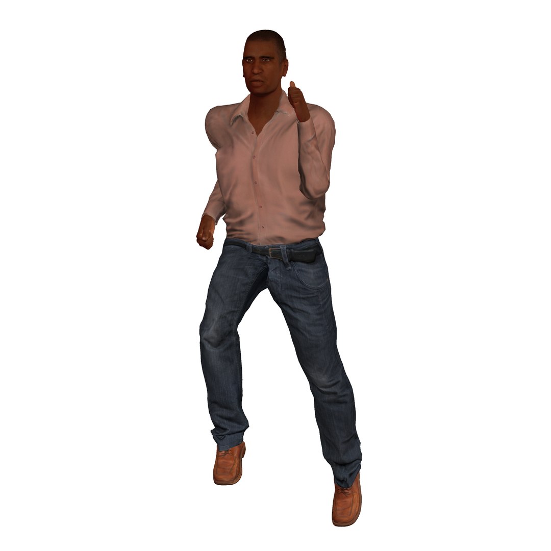 3D Black Man - TurboSquid 1575198