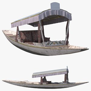 Shikara White Old 3D model