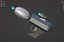 3d  Futuristic Sci-Fi Assault Pistol lowpoly icon