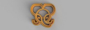 3D ELEPHANT COOKIE CUTTER