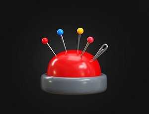 Pin Cushion with needles
