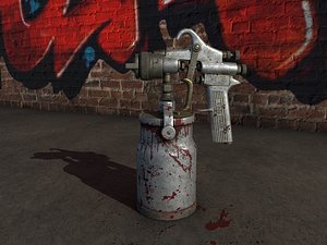3D vintage devilbiss paint spray gun