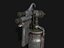 Pistola de pintura Vintage DEVILBISS Low-poly