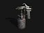 Pistola de pintura Vintage DEVILBISS Low-poly