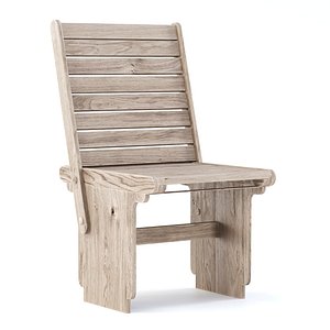 3D model Eva wooden dining chair EV18 by Bpoint Design