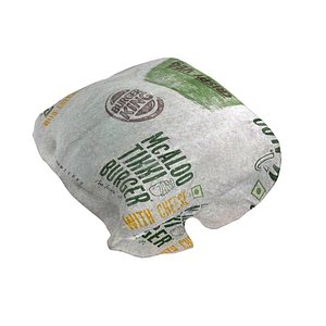 McDonalds Wrapped burger 3D model
