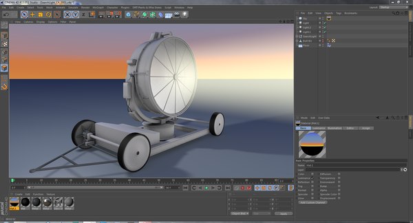 modelo 3d SearchLight CA med poly - TurboSquid 656431