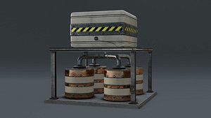 3D Generator 01 Weathered model