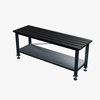 Slatted Welding Workbench 2100x670mm Configuration 09