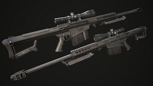 Barrett M82A1 3D model