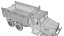 战斗军用卡车3D模型低聚3D模型