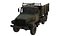 战斗军用卡车3D模型低聚3D模型