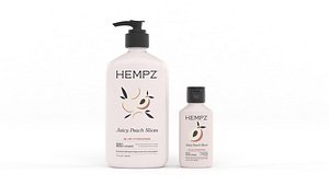 3D Body Moisturizer Bottles model