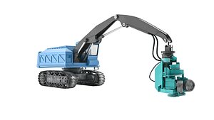 Feller Buncher 3D model