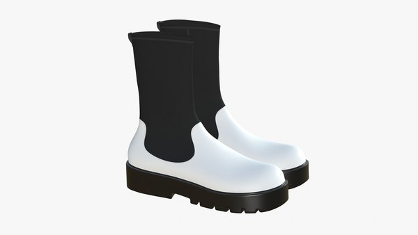 Leather Boots Yellow Modern 3D model - TurboSquid 1955893