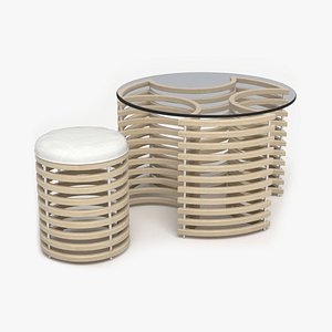3D Parametric Coffee Table and Stool