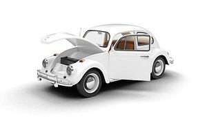 Volkswagen Beetle 1300 1963 HQ 3d model