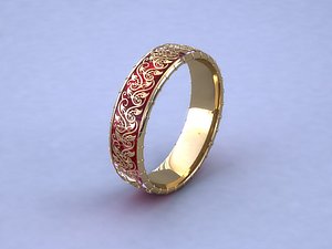 3d jewellery ring pattern