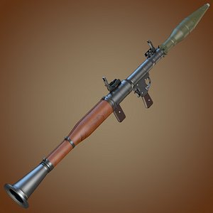 rpg-7 grenade launcher 3d fbx