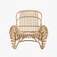 Boucle rattan armchair Kok Maison 627_1