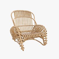 Boucle rattan armchair Kok Maison 627_1