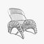 Boucle rattan armchair Kok Maison 627_1