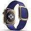 Apple Watch金色42毫米柔软蓝色皮革2 3D模型