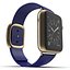 Apple Watch金色42毫米柔软蓝色皮革2 3D模型