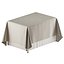 Restaurant Tablecloth Rectangle Set with Draped Styles for Banquet and Wedding Decor