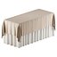 Restaurant Tablecloth Rectangle Set with Draped Styles for Banquet and Wedding Decor