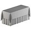 Restaurant Tablecloth Rectangle Set with Draped Styles for Banquet and Wedding Decor