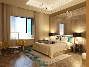 bedroom interior 3D model