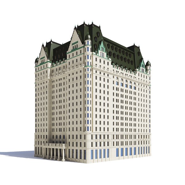3D model large hotel