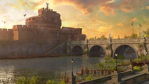 3D Castel Sant Angelo environment
