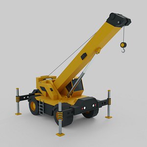 3D Rough Terrain Crane - Heavy Vehicle
