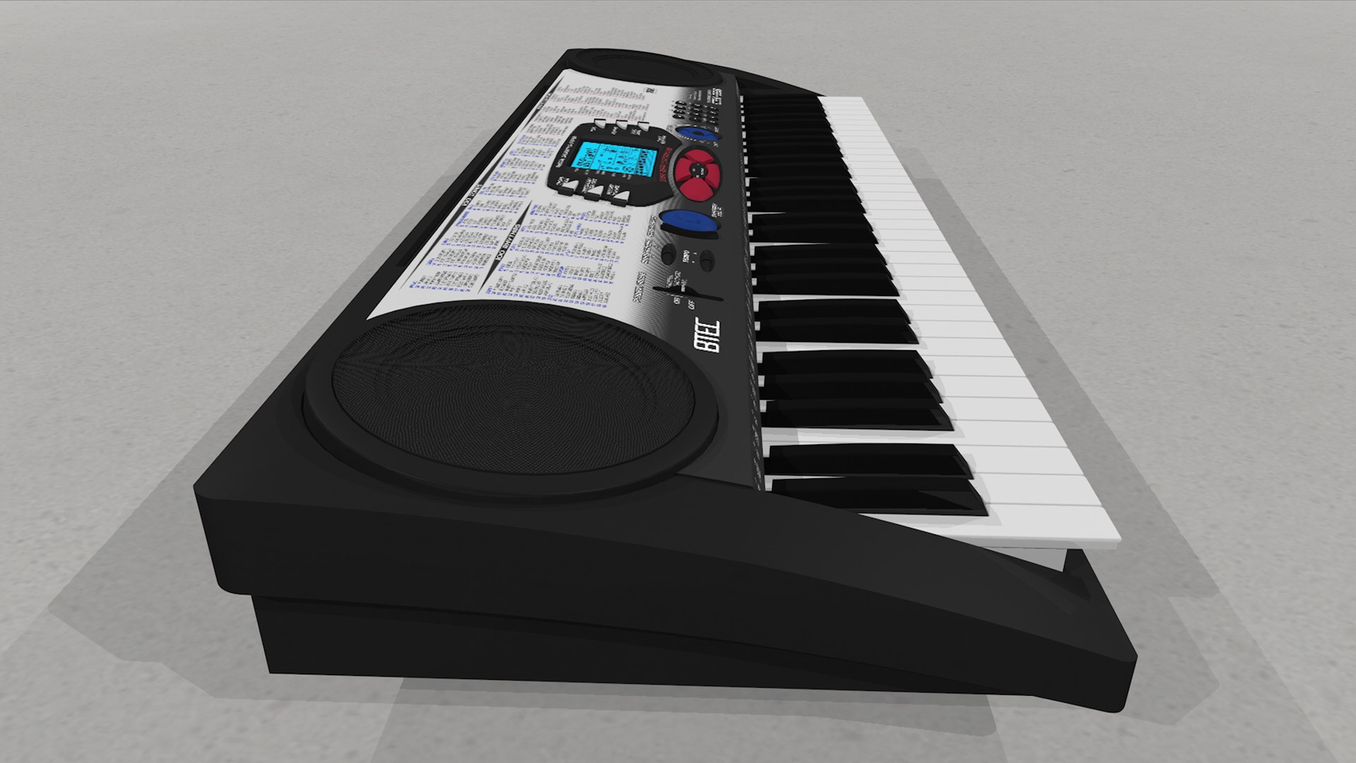 keyboard synth synthesizer c4d