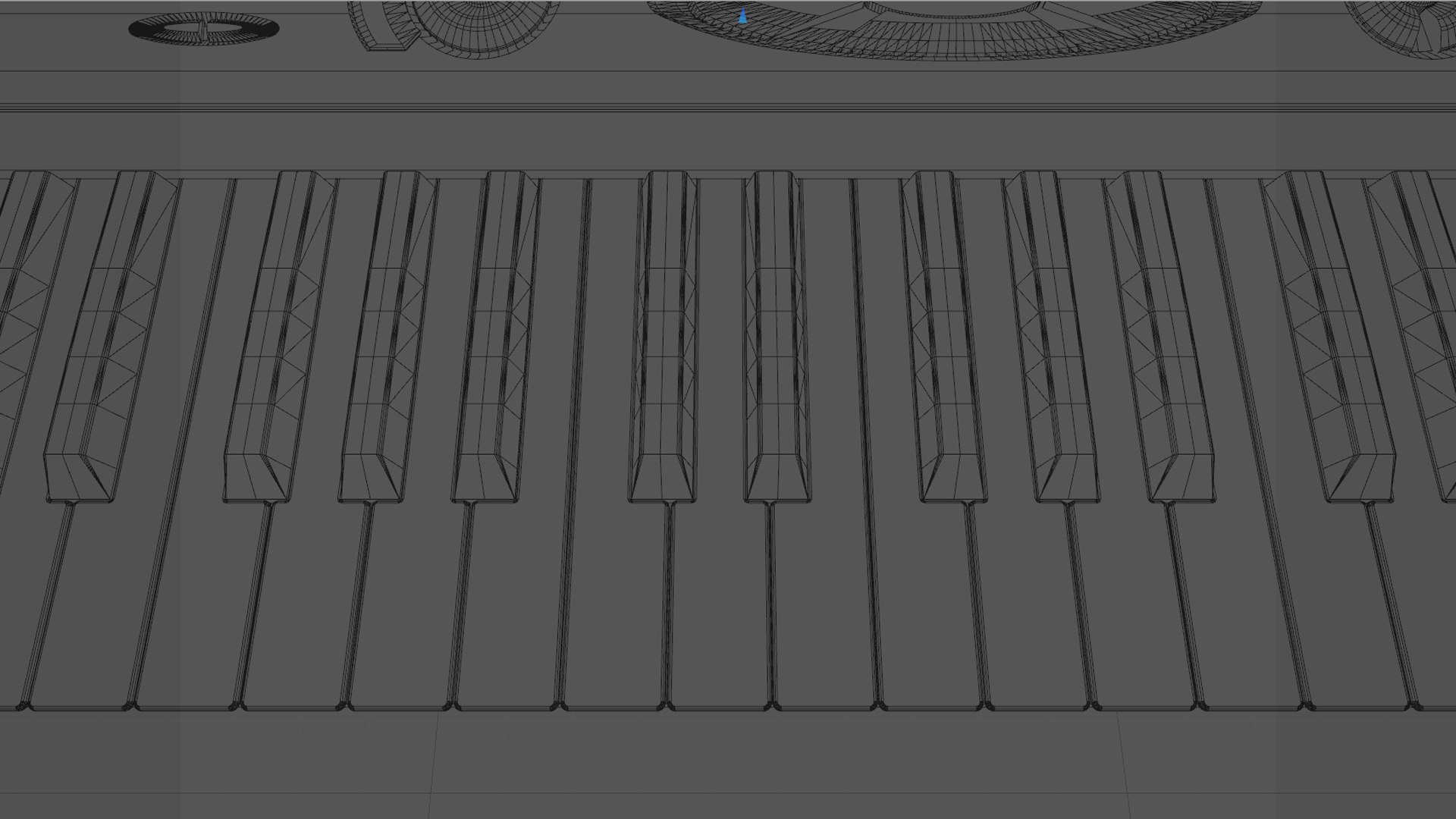 keyboard synth synthesizer c4d