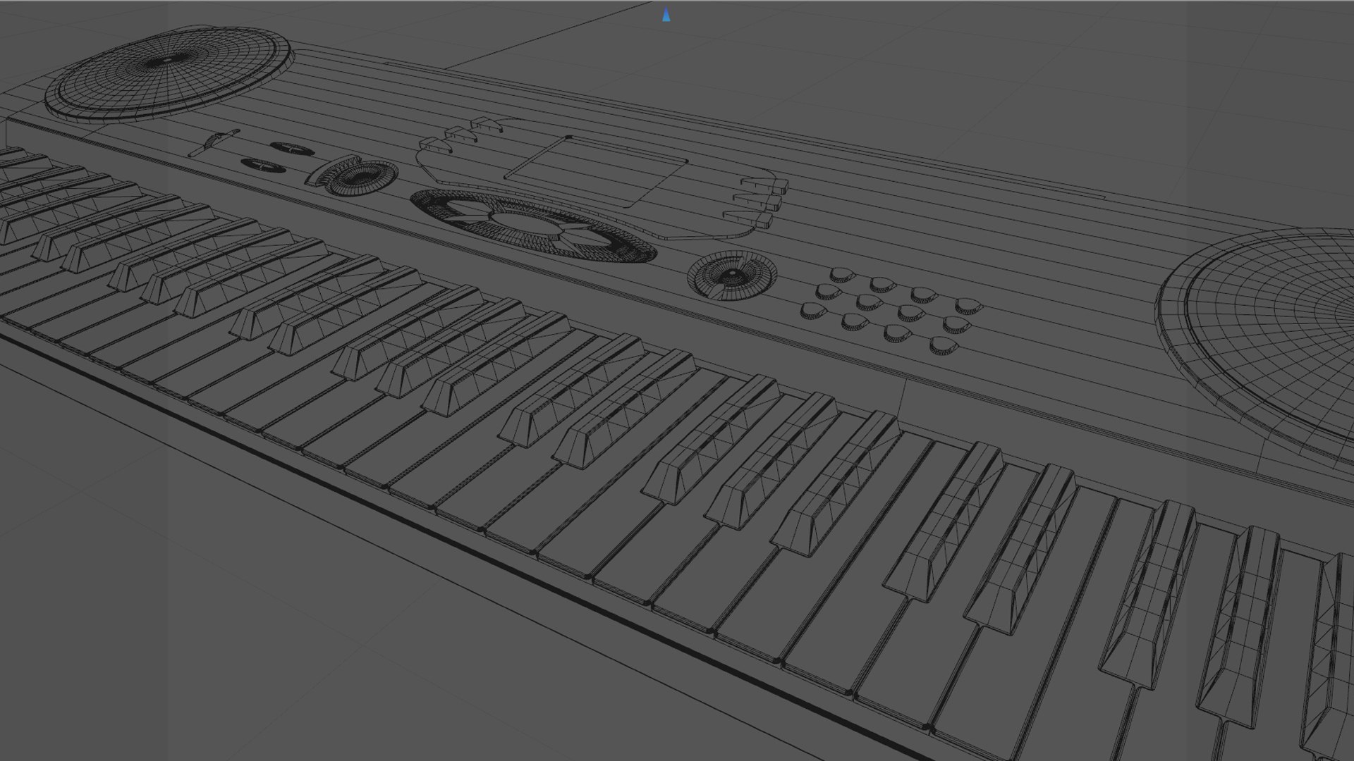 keyboard synth synthesizer c4d