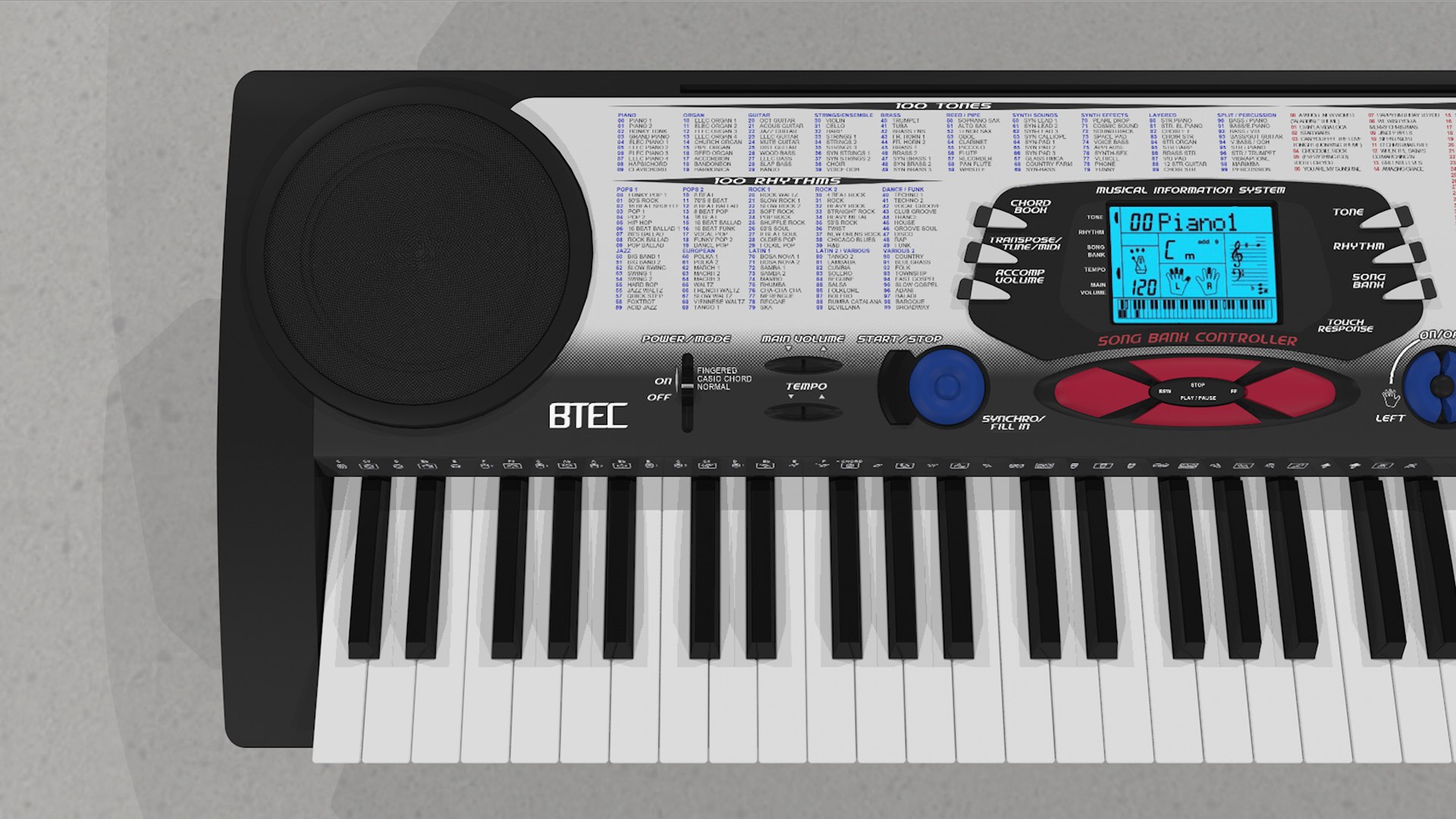 keyboard synth synthesizer c4d