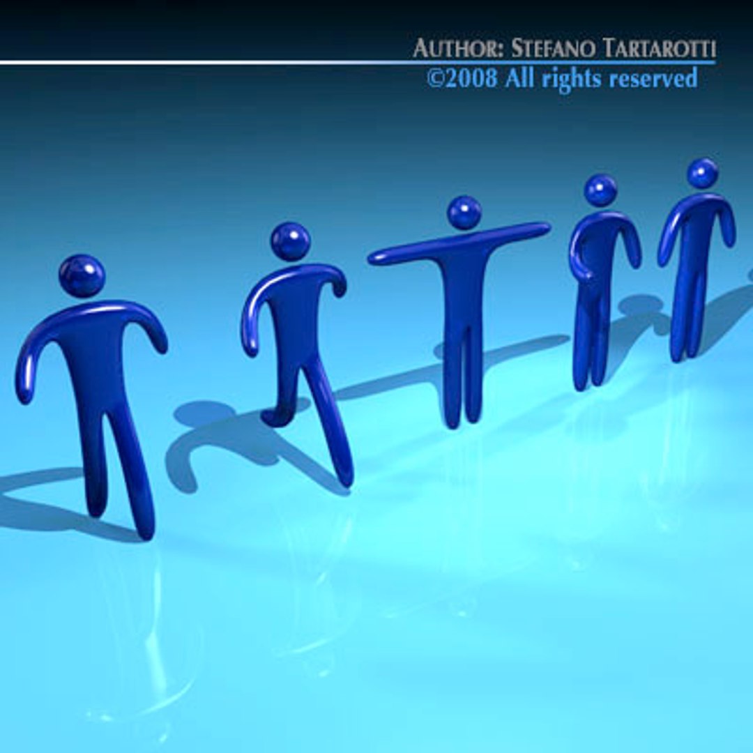 stilized figures 3ds
