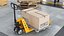 Transpallet manuale Lion con scatole attrezzate