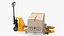 Transpallet manuale Lion con scatole attrezzate