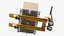 Transpallet manuale Lion con scatole attrezzate
