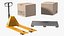 Transpallet manuale Lion con scatole attrezzate