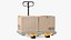 Transpallet manuale Lion con scatole attrezzate